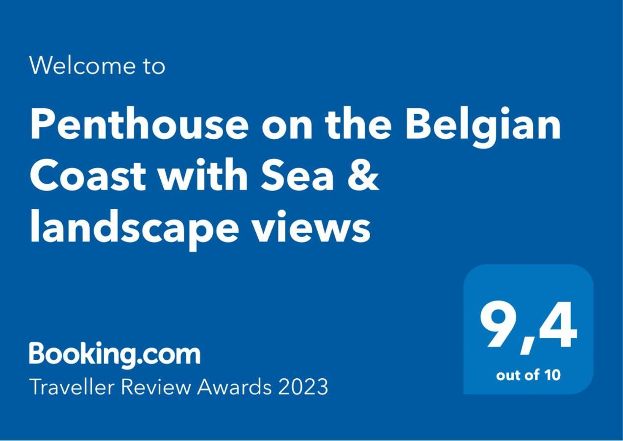 웬두이니 Penthouse On The Belgian Coast With Sea & Landscape Views 아파트 외부 사진
